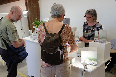 2024 Bussiere-Christine Waxweiler et son stand