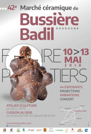 Affiche Marché céramique de Bussière Badil 2018