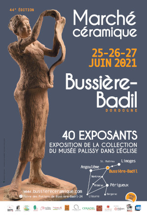 Affiche Marché céramique de Bussière Badil 2021