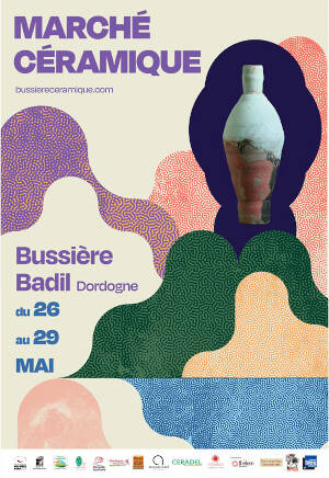 Affiche Marché céramique de Bussière Badil 2022