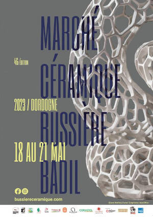 Affiche Marché céramique de Bussière Badil 2023