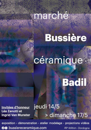 Affiche Marché céramique de Bussière Badil 2026