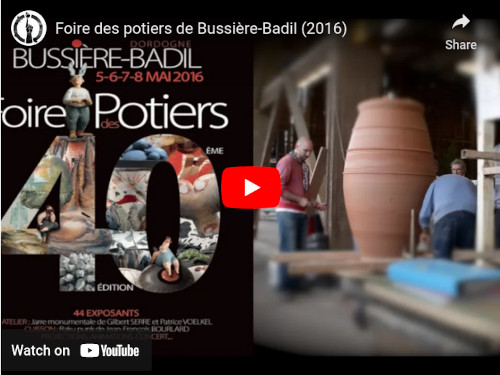 Video youtube Bussière Céramique Foire de potiers Bussière-Badil 2025